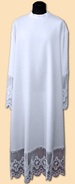 Alba so širokou krajkou