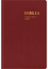 BIBLIA. Star a Nov zkon, s mapami, bordov (stredn formt) / SSV